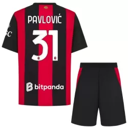 AC Milan Pavlovic 31 Pelipaita Lasten Koti 2026-27 AC Milan Pavlovic 31 Pelipaita Lasten Koti 2026-27