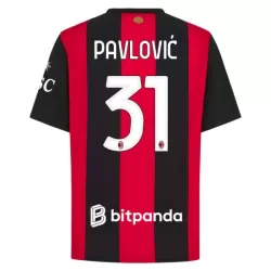 AC Milan Pavlovic 31 Pelipaita Miesten Koti 2026-27 AC Milan Pavlovic 31 Pelipaita Miesten Koti 2026-27