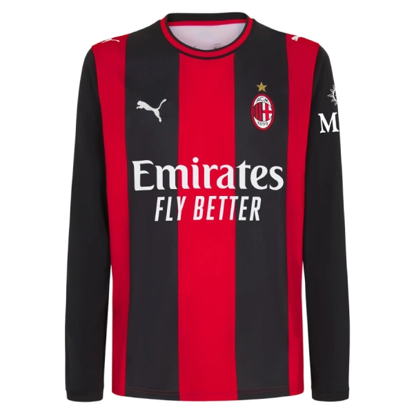 AC Milan Pitkähihainen Pelipaita Miesten Koti 2026-27 AC Milan Pitkähihainen Pelipaita Miesten Koti 2026-27