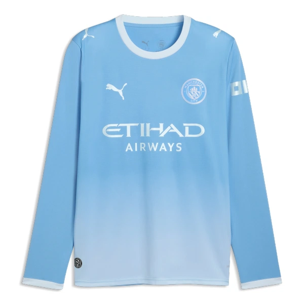 Manchester City Pitkähihainen Pelipaita Miesten Koti 2026-27 Manchester City Pitkähihainen Pelipaita Miesten Koti 2026-27