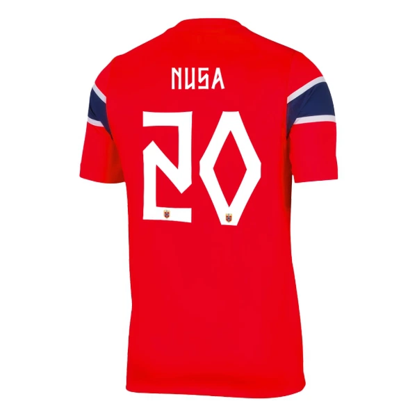 Norja Nusa 7 Pelipaita Miesten Koti MM-Kisat 2026 Norja Nusa 7 Pelipaita Miesten Koti MM-Kisat 2026