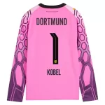 Borussia Dortmund Kobel 1 Maalivahdin Pelipaita Miesten Vieras 2026-27 Pinkki Pitkähihainen