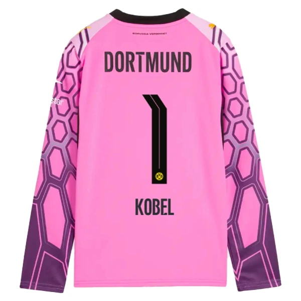 Borussia Dortmund Kobel 1 Maalivahdin Pelipaita Miesten Vieras 2026-27 Pinkki Pitkähihainen Borussia Dortmund Kobel 1 Maalivahdin Pelipaita Miesten Vieras 2026-27 Pinkki Pitkähihainen