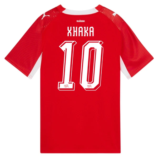 Sveitsi Granit Xhaka 10 Pelipaita Miesten Koti MM-Kisat 2026 Sveitsi Granit Xhaka 10 Pelipaita Miesten Koti MM-Kisat 2026