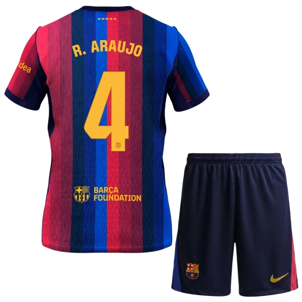 FC Barcelona R. Araujo 4 Pelipaita Lasten Koti 2026-27