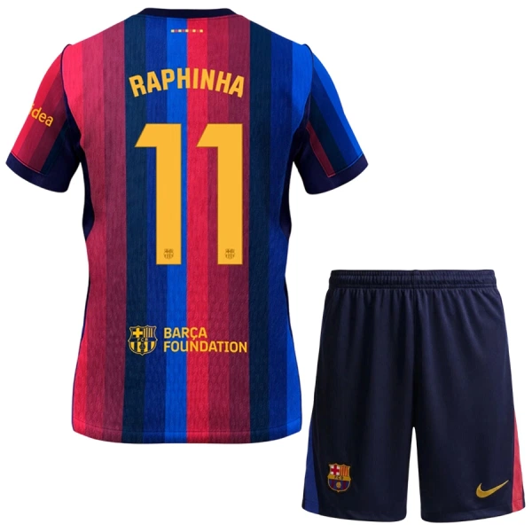 FC Barcelona Raphinha 11 Pelipaita Lasten Koti 2026-27 FC Barcelona Raphinha 11 Pelipaita Lasten Koti 2026-27