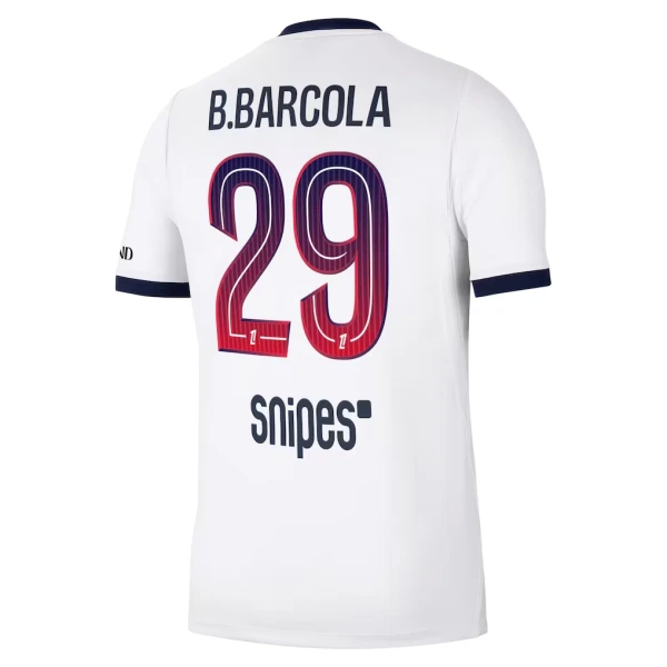 Paris Saint-Germain Bradley Barcola 29 Pelipaita Miesten Vieras 2026-27