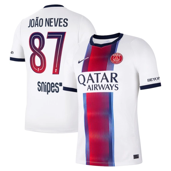 Paris Saint-Germain Joao Neves 87 Pelipaita Miesten Vieras 2026-27 Paris Saint-Germain Joao Neves 87 Pelipaita Miesten Vieras 2026-27