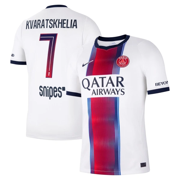 Paris Saint-Germain Kvaratskhelia 7 Pelipaita Miesten Vieras 2026-27 Paris Saint-Germain Kvaratskhelia 7 Pelipaita Miesten Vieras 2026-27