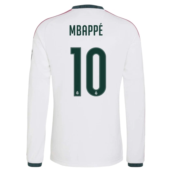 Real Madrid Mbappé 10 Pitkähihainen Pelipaita Miesten Koti 2026-27 Real Madrid Mbappé 10 Pitkähihainen Pelipaita Miesten Koti 2026-27