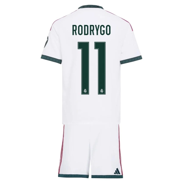 Real Madrid Rodrygo 11 Pelipaita Lasten Koti 2026-27 Real Madrid Rodrygo 11 Pelipaita Lasten Koti 2026-27