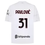 AC Milan Pavlovic 31 Pelipaita Miesten Vieras 2026-27