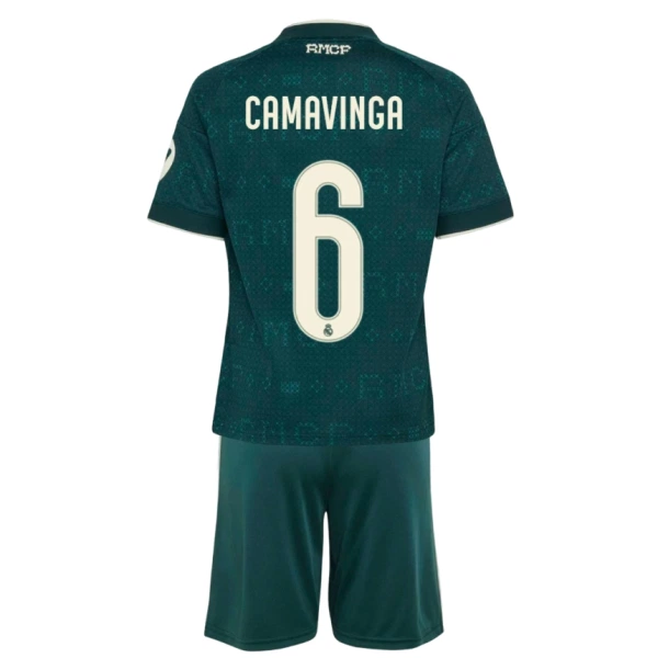 Real Madrid Camavinga 6 Pelipaita Lasten Vieras 2026-27 Real Madrid Camavinga 6 Pelipaita Lasten Vieras 2026-27