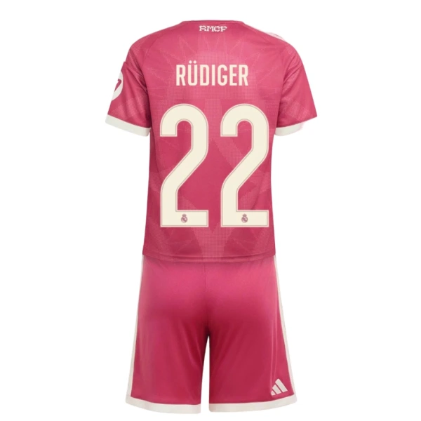 Real Madrid Rudiger 22 Pelipaita Lasten Kolmas 2026-27 Real Madrid Rudiger 22 Pelipaita Lasten Kolmas 2026-27