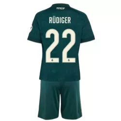 Real Madrid Rudiger 22 Pelipaita Lasten Vieras 2026-27 Real Madrid Rudiger 22 Pelipaita Lasten Vieras 2026-27