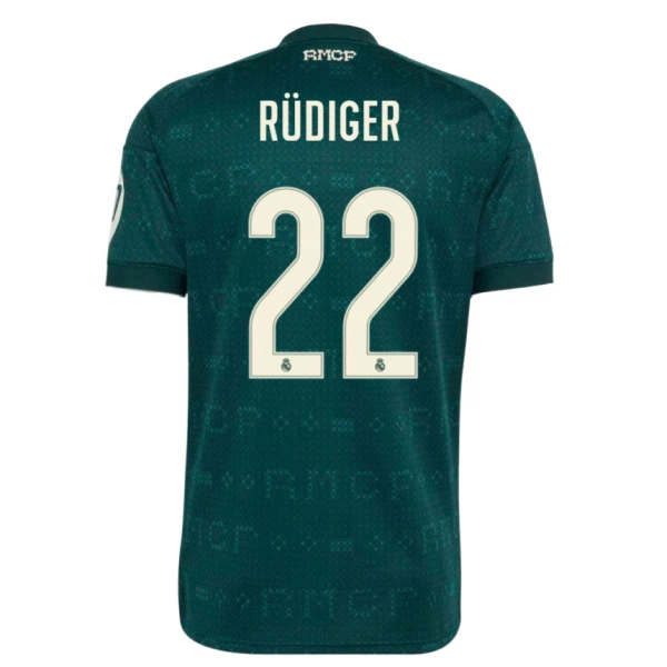 Real Madrid Rudiger 22 Pelipaita Miesten Vieras 2026-27 Real Madrid Rudiger 22 Pelipaita Miesten Vieras 2026-27