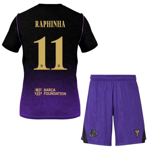 FC Barcelona Raphinha 11 Pelipaita Lasten Vieras 2026-27 FC Barcelona Raphinha 11 Pelipaita Lasten Vieras 2026-27