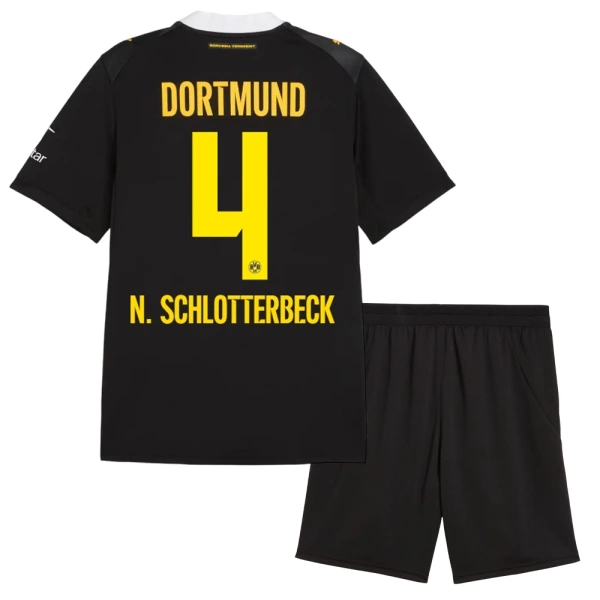 Borussia Dortmund N. Schlotterbeck 4 Pelipaita Lasten Vieras 2026-27 Borussia Dortmund N. Schlotterbeck 4 Pelipaita Lasten Vieras 2026-27