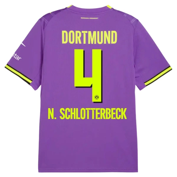 Borussia Dortmund N. Schlotterbeck 4 Pelipaita Miesten Kolmas 2026-27 Borussia Dortmund N. Schlotterbeck 4 Pelipaita Miesten Kolmas 2026-27