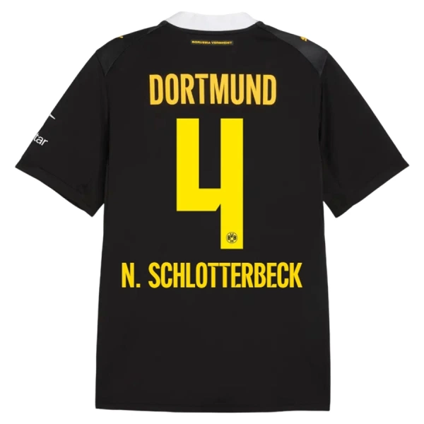 Borussia Dortmund N. Schlotterbeck 4 Pelipaita Miesten Vieras 2026-27 Borussia Dortmund N. Schlotterbeck 4 Pelipaita Miesten Vieras 2026-27