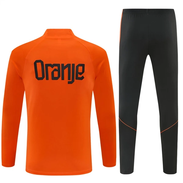 Alankomaat Miesten Harjoittelupuvut Neljännes Zip 2026-27 Oranssi
