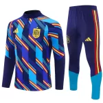 Espanja Miesten Harjoittelupuvut Neljännes Zip 2026-27 Sininen
