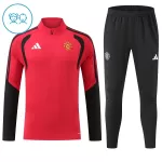 Manchester United Lasten Harjoittelupuvut Neljännes Zip 2026-27 Punainen