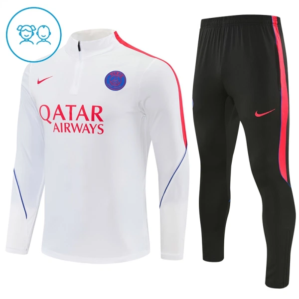 Paris Saint-Germain Lasten Harjoittelupuvut Neljännes Zip 2026-27 Valkoinen Paris Saint-Germain Lasten Harjoittelupuvut Neljännes Zip 2026-27 Valkoinen