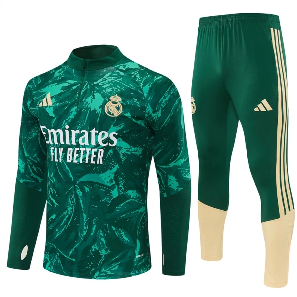 Real Madrid Miesten Harjoittelupuvut Neljännes Zip 2026-27 Vihreä Real Madrid Miesten Harjoittelupuvut Neljännes Zip 2026-27 Vihreä