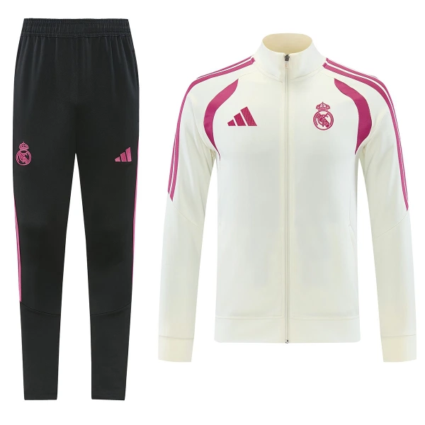 Real Madrid Miesten Harjoittelutakkipuvut 2026-27 Valkoinen Real Madrid Miesten Harjoittelutakkipuvut 2026-27 Valkoinen