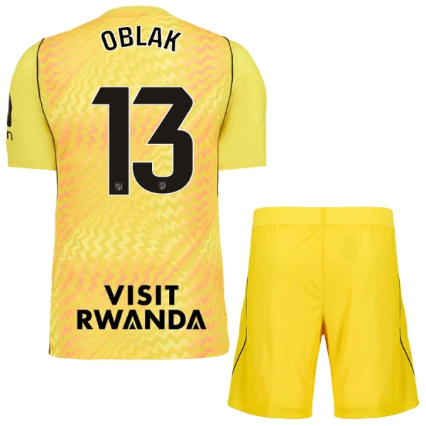 Atlético Madrid Oblak 13 Maalivahdin Pelipaita Lasten 2026-27 Keltainen Atlético Madrid Oblak 13 Maalivahdin Pelipaita Lasten 2026-27 Keltainen