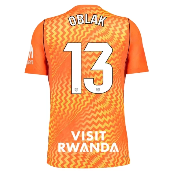 Atlético Madrid Oblak 13 Maalivahdin Pelipaita Miesten 2026-27 Oranssi