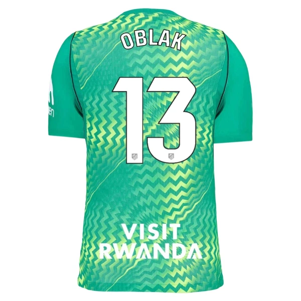 Atlético Madrid Oblak 13 Maalivahdin Pelipaita Miesten 2026-27 Vihreä Atlético Madrid Oblak 13 Maalivahdin Pelipaita Miesten 2026-27 Vihreä